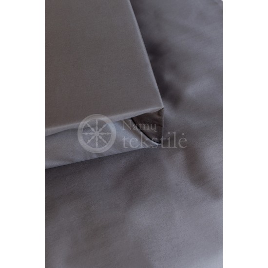 Satin fitted sheets (ANTRACIT)